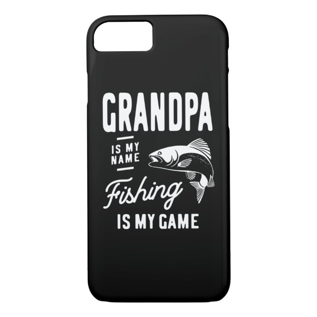 Opa ist mein Name Fischen ist mein Game-Geschenk Case-Mate iPhone Hülle (Rückseite)
