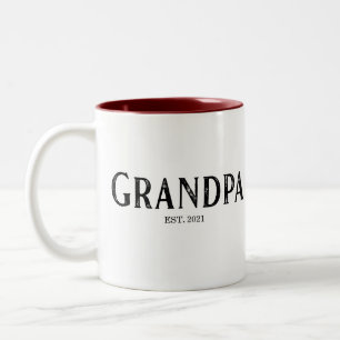 Opa Jahr Gegründet Zweifarbige Tasse