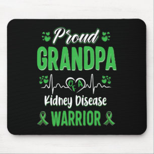 Opa Kidney Disease Warrior Awareness Ribbon Gr Mousepad