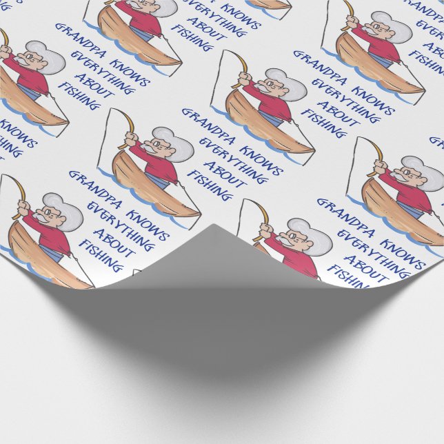 Opa Knows Geschenkpapier (Ecke)