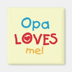 Opa Lieben ich T - Shirts und Geschenke Magnet