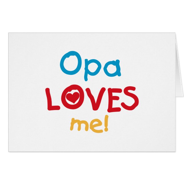 Opa Lieben Me T - Shirt und Geschenke (Vorderseite (Horizontal))