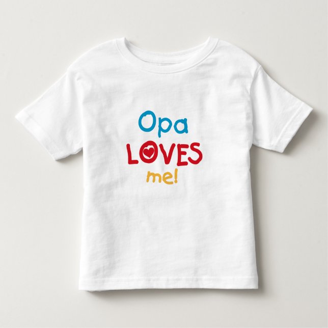 Opa Lieben Me T - Shirt und Geschenke (Vorderseite)