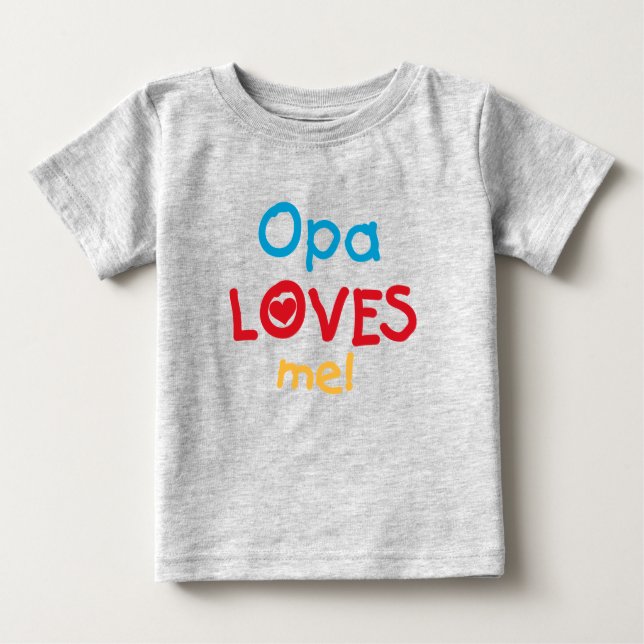 Opa Lieben Me T - Shirt und Geschenke (Vorderseite)