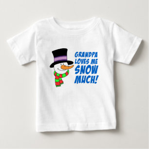 Opa Lieben Schnee viel Baby T-shirt