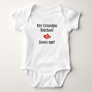 Opa liebt mich, individuelles Geschenk von Opa, Baby Strampler