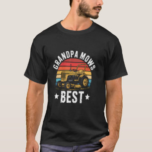 Opa mäht am besten lustige Rasenpflege Mähender Gä T-Shirt