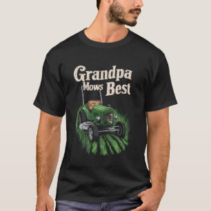 Opa mäht besten Landschaftsgärtner Gärtner Rasenmä T-Shirt