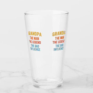 Opa Mann Legende Schlechter Einfluss Illustration Glas