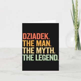 Opa Mann Mythos Legende Retro-Illustration Karte