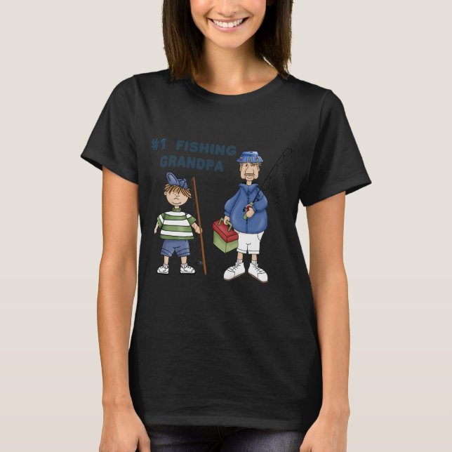 Opa Nummer #1 Angler T-Shirt (Vorderseite)