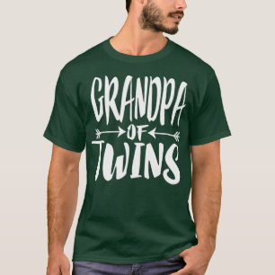 Opa of Twins Twins Ankündigung Geschenk T-Shirt