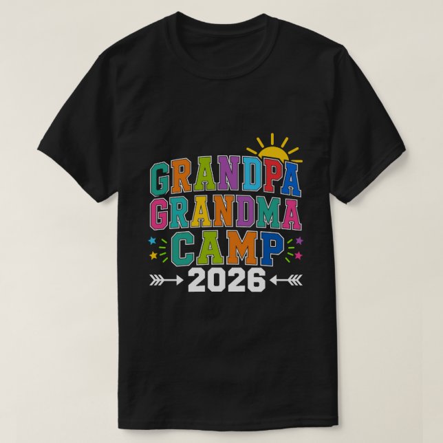 Opa Oma Camp 2026 T-Shirt (Design vorne)