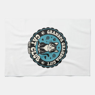 Opa Oma Katze Geschenk Haustierliebhaber Shirt Kun Geschirrtuch