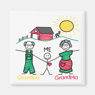Opa Oma & Me Magnet