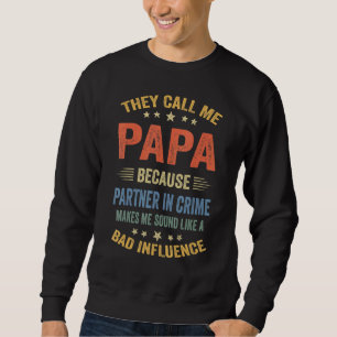 Opa Papa-Partner im Verbrechen Sweatshirt