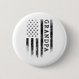 Opa Patriotischer Amerikaner USA-Flagge Vatertag G Button