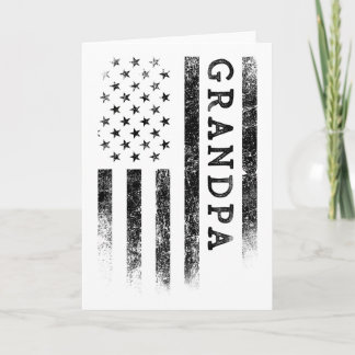Opa Patriotischer Amerikaner USA-Flagge Vatertag G Karte
