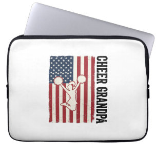 Opa patriotisches Vintage-Flag-Shirt-Design anfeue Laptopschutzhülle