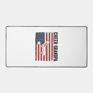 Opa patriotisches Vintage-Flag-Shirt-Design anfeue Schreibtischunterlage