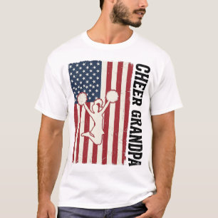 Opa patriotisches Vintage-Flag-Shirt-Design anfeue T-Shirt