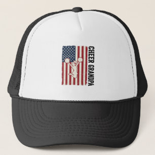 Opa patriotisches Vintage-Flag-Shirt-Design anfeue Truckerkappe