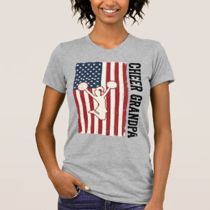 Opa patriotisches Vintage-Flag-Shirt-Design jubeln T-Shirt