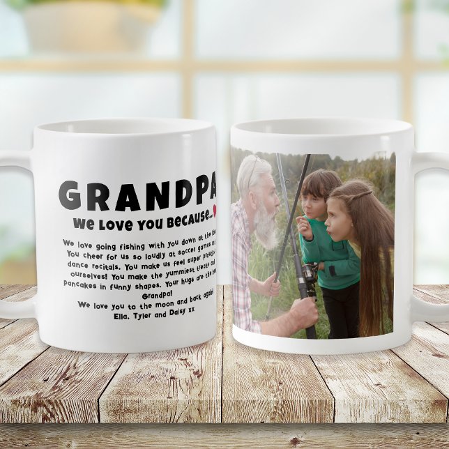 Opa Personalisiertes Foto Geschenk von Kindern Kaffeetasse (Von Creator hochgeladen)