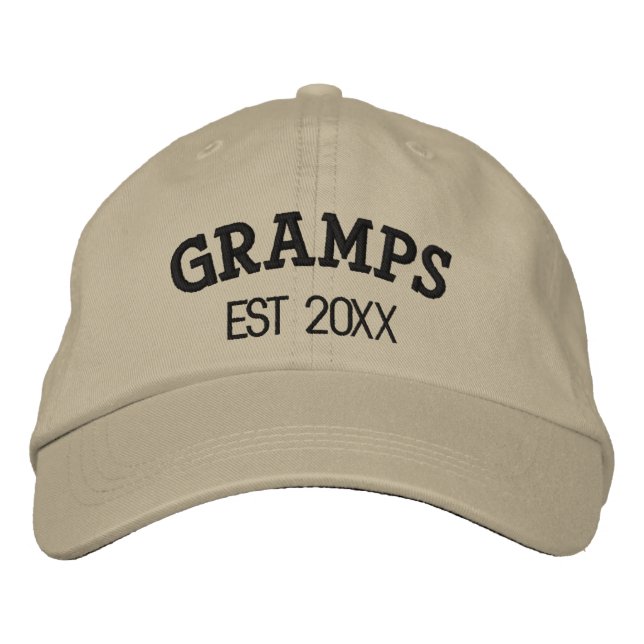 Opa Personalisiertes Geschenk für Großvater Benutz Bestickte Baseballkappe (Vorderseite)