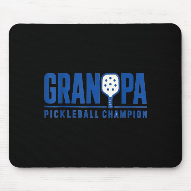 Opa Pickleball Sport Stil Paddle Spieler Mousepad (Vorne)