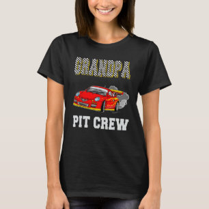 Opa Pit Crew Geburtstagsrennen Car Thema Rennen Bd T-Shirt