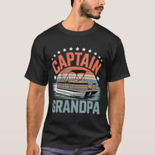 Opa Pontonboot Kapitän Nautical Bootsbesatzung T-Shirt