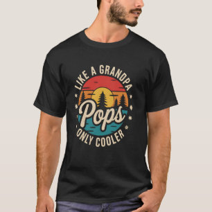 Opa Pops ist nur cooler lustiger Vatertag Geschenk T-Shirt