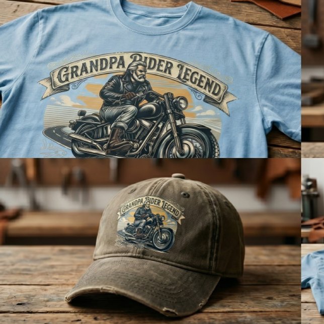 Opa-Reiter-Legende-Trenddesign T-Shirt (Von Creator hochgeladen)