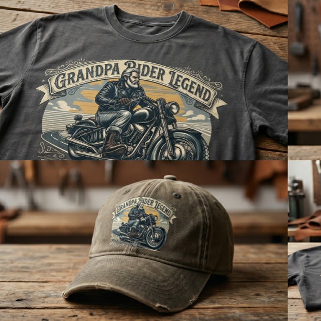 Opa-Reiter-Legende-Trenddesign T-Shirt (Von Creator hochgeladen)