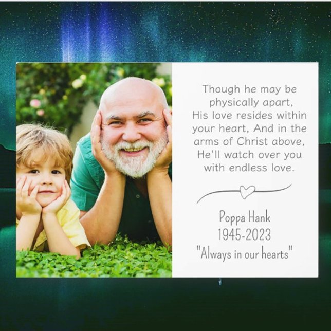 Opa Remembrane Custom Plaque mit Easel Fotoplatte (Von Creator hochgeladen)