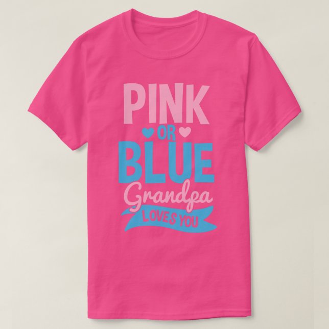 Opa Rosa oder Blau 2 T-Shirt (Design vorne)