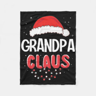 Opa-Santa-Claus-Weihnachts-Matching-Kostüm Fleecedecke