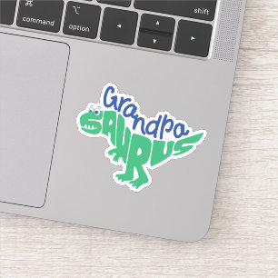 Opa Saurus Graph Aufkleber