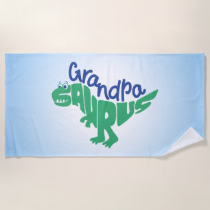 Opa Saurus Graph Strandtuch