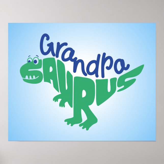 Opa Saurus Graphic Poster (Vorne)