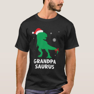 Opa Saurus Weihnachtsweihnachtsfeiertag - Familien T-Shirt