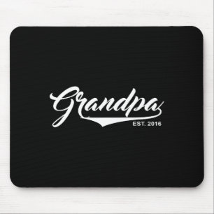 Opa seit 2016 Lustige neue Babygroßeltern Ankündig Mousepad