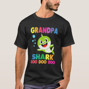 Opa Shark Geschenk Niedliches Baby Shark Family Ma T-Shirt