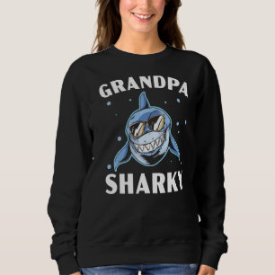 Opa Sharky Großvater Hai Großeltern Sweatshirt