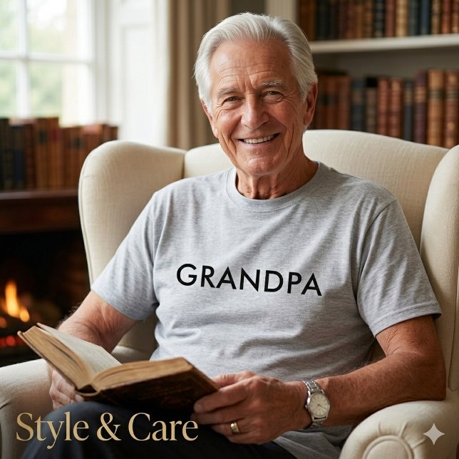 Opa Statement T-Shirt mit anpassbarem Textdesign (Grandpa Statement T Shirt Customizable Text Design)