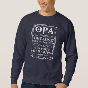 Opa T-Shirt von Großkindern Männer Sonniger Vater Sweatshirt