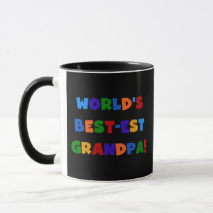 Opa-T-Shirts mit leuchtenden Farben 'Bester Opa de Tasse