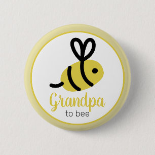 Opa to bee Honey Bee Baby Shower Button