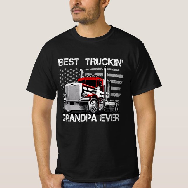 Opa Truck Fahrer Bester LKW's Opa je T-Shirt (Vorderseite)